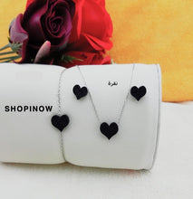 Load image into Gallery viewer, Ensemble coeur d'Argent 925
