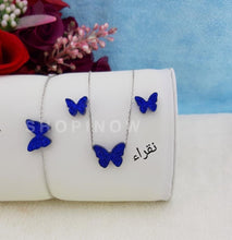 Load image into Gallery viewer, Ensemble des papillons d'Argent 925
