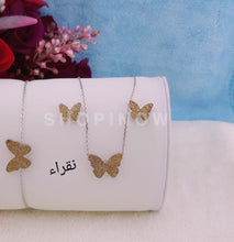 Load image into Gallery viewer, Ensemble des papillons d'Argent 925
