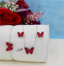 Load image into Gallery viewer, Ensemble des papillons d'Argent 925
