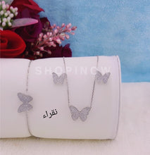 Load image into Gallery viewer, Ensemble des papillons d'Argent 925
